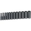 Picture of 3/8" DRIVE SAE 6 POINT DEEP LENGTH IMPACT SOCKET SET