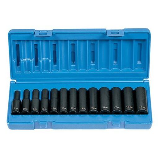 Picture of 13PC 3/8 DR 6PT DEEP MTRIC SET