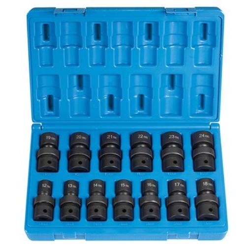 Picture of 1/2DR 13PC UNIV.METRIC SET 6PT