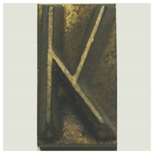 Picture of 1 IN. BRANDER LETTER - K