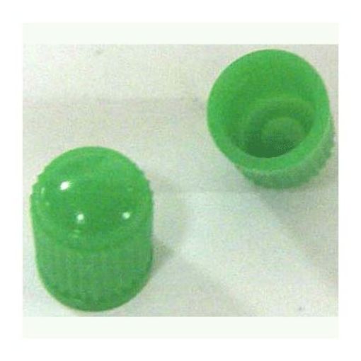 Picture of PLAS. VALVE CAPS GREEN 100/PK