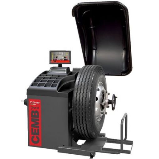 Picture of CEMB C212 HEAVY DUTY TRUCK & BUS WHEEL BALANCER WITH HOOD & BUILT-IN LIFT