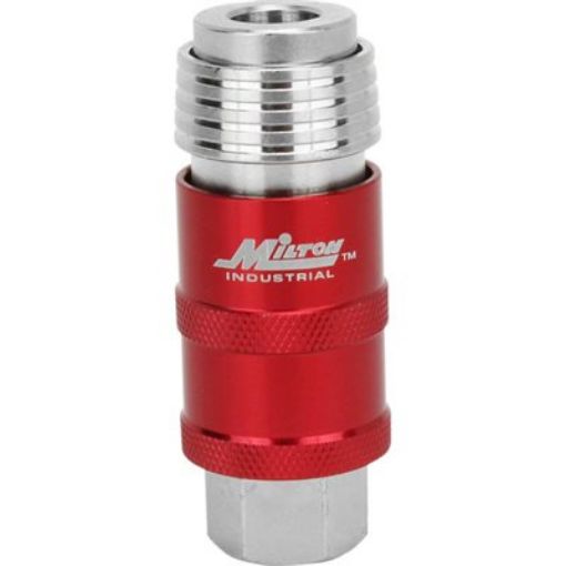 Picture of MILTON 5 IN ONE™ UNIVERSAL SAFETY EXHAUST QUICK-CONNECT INDUSTRIAL COUPLER • 1/4" FEMALE NPT