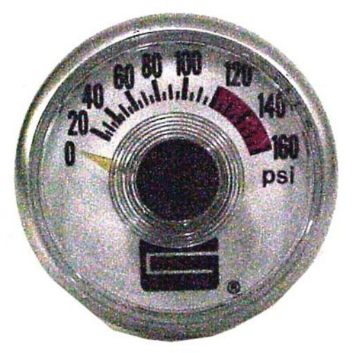 Picture of L.BORE CAP GAUGE 0-160PSI