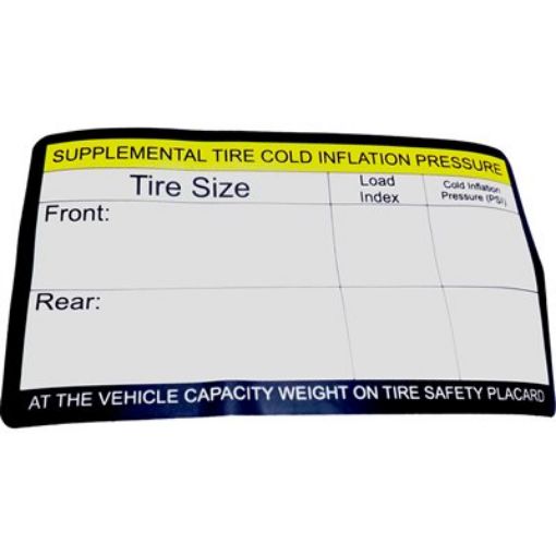 Picture of REPL.VEHICLE PLACARD - 25/ROLL
